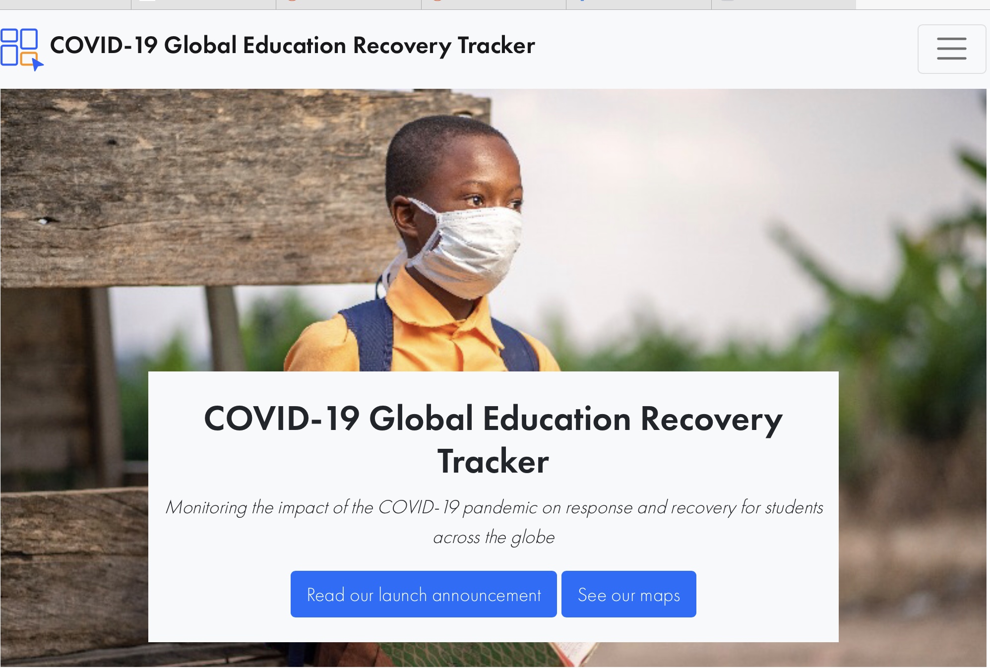 Global education recovery screenshot