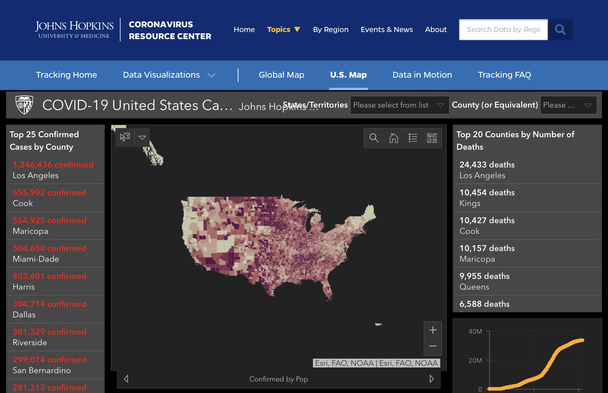 Death toll map mid-June 2021